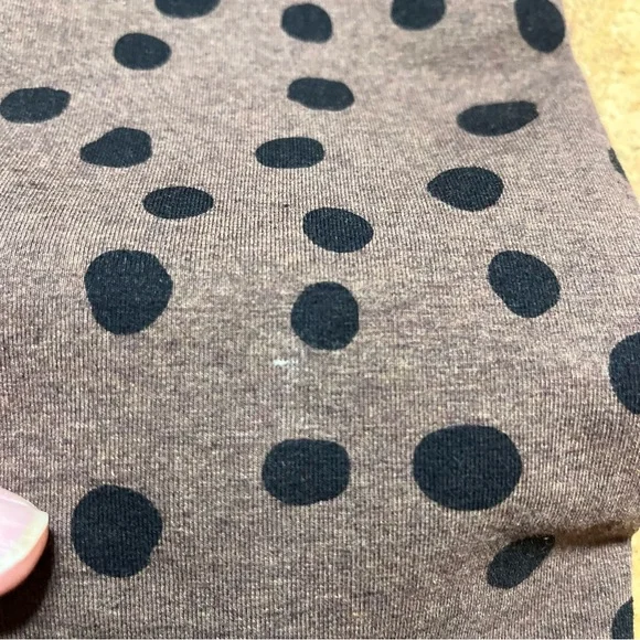 Pact Pure Active Polka Dot Organic Cotton Leggings In Brown & Black Sz M - Picture 11 of 12